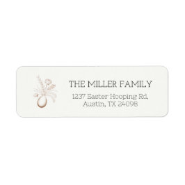 Étiquette Botanical Easter Personalized Return Address Label
