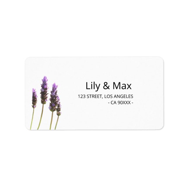 Étiquette Botanical Wedding Return Address Labels (Devant)