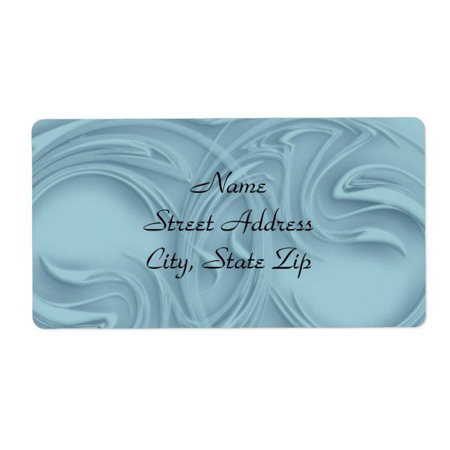 Étiquette Boucles au-dessus de bleu Artwork Book Identificat (Devant)