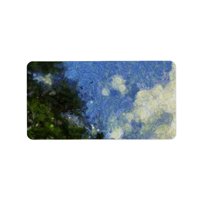 Étiquette Boucles du ciel (Devant)