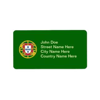Étiquette bouclier portugais