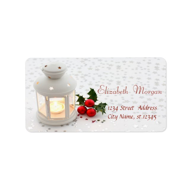 Étiquette Bougie, Stars Holiday (Devant)