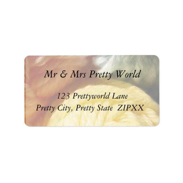 Étiquette Boules Douces De Fil (Devant)