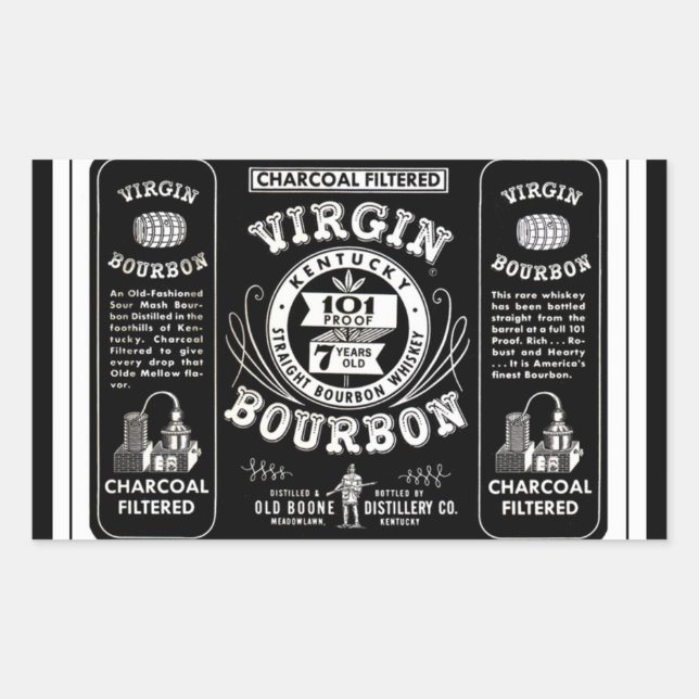 Étiquette Bourbon vintage (Devant)