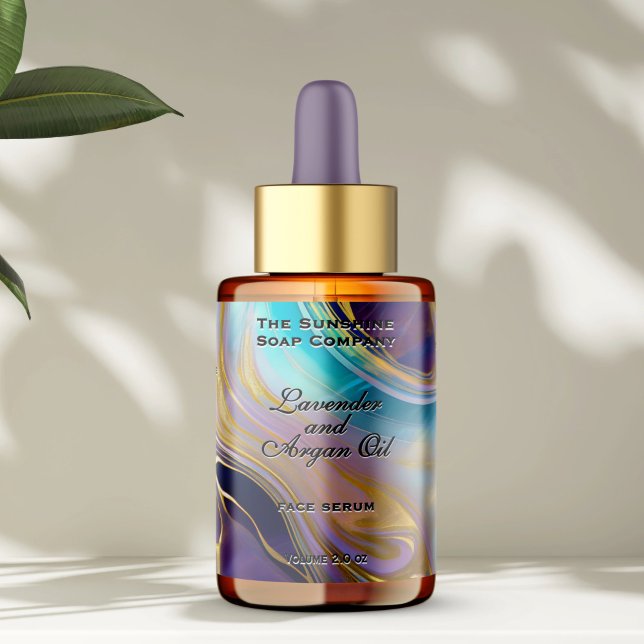 Étiquette Bouteille de gouttelette Arrière - plan en pierre  (Créateur téléchargé)