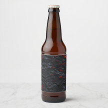 étiquette bouteille de lave