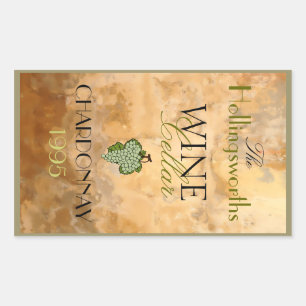 Étiquette bouteille de vin