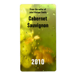 Étiquette bouteille de vin