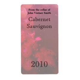 Étiquette bouteille de vin
