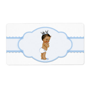 Étiquette Bouteille d'eau Prince Baby shower