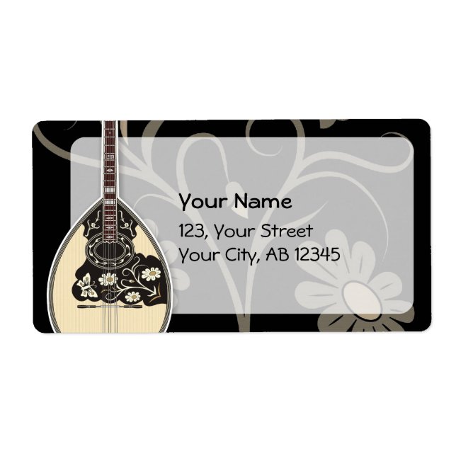 Étiquette Bouzouki (Devant)