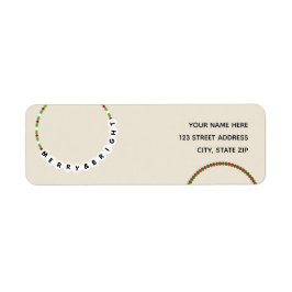 Étiquette Bracelet D'Amitié Joyeux Et Lumineux Noël