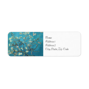 Étiquette Branches avec fleurs d'amandes par Van Gogh