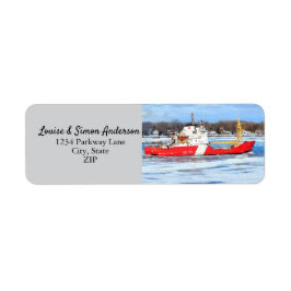 Étiquette Brise-glace Griffon Navire-cargo de la côte canadi