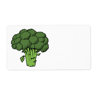 Étiquette Broccoli vert