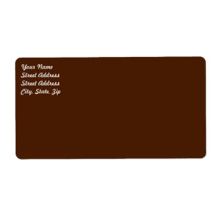 Étiquette Brown Shipping Label