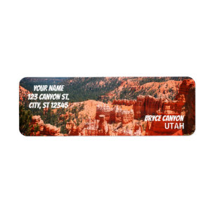 Étiquette Bryce Canyon, Utah