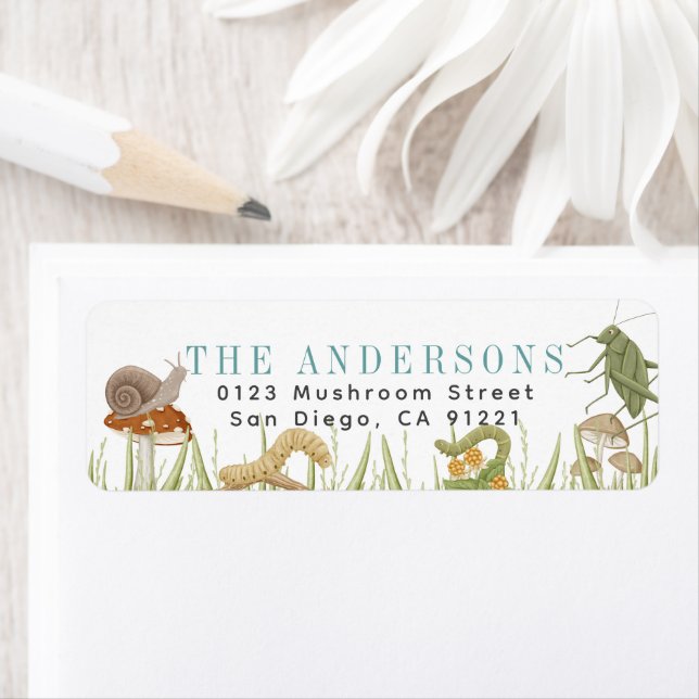 Étiquette Bugs Insects Critère Champignons (En situation)