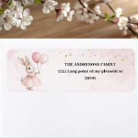 Bunny Pastel rose Anniversaire