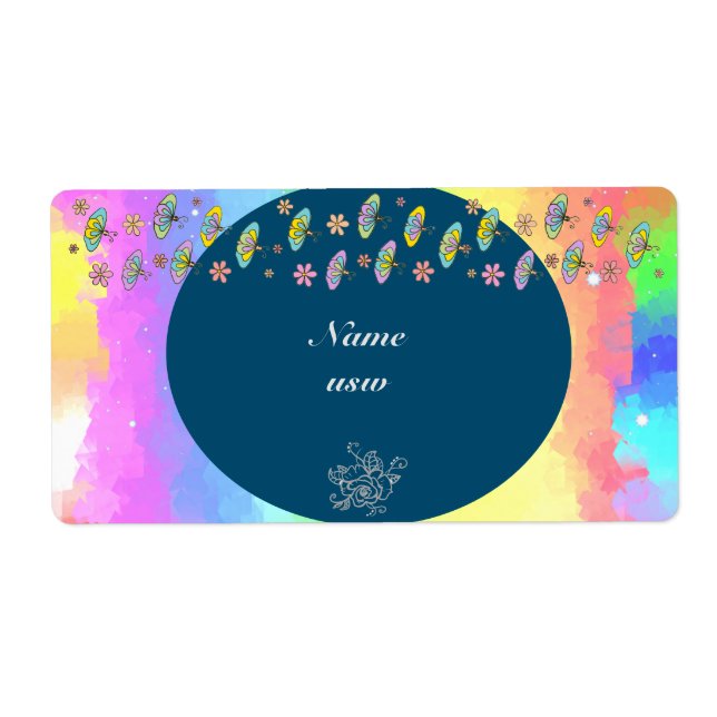 Étiquette bunte Schmetterlinge (Devant)