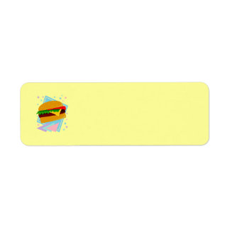 Étiquette Burger Mignon Délicieux
