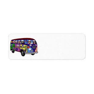 Étiquette Bus de la Paix du Singe Chaussette