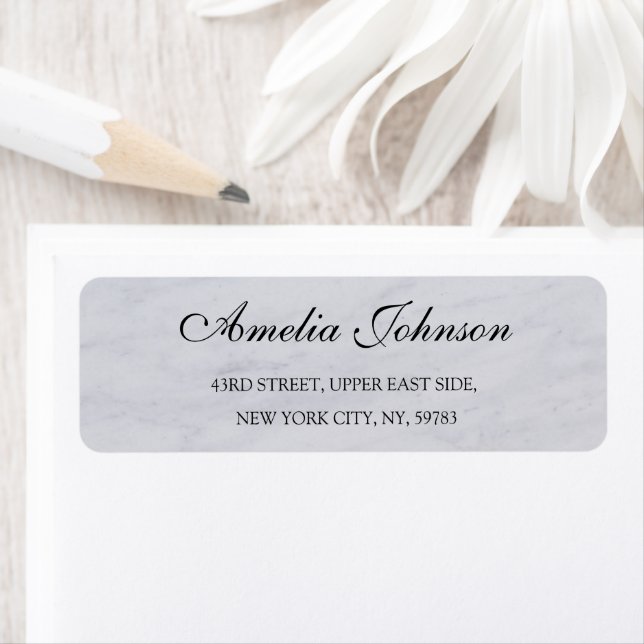Étiquette Business Logo Custom Return Address Label (En situation)