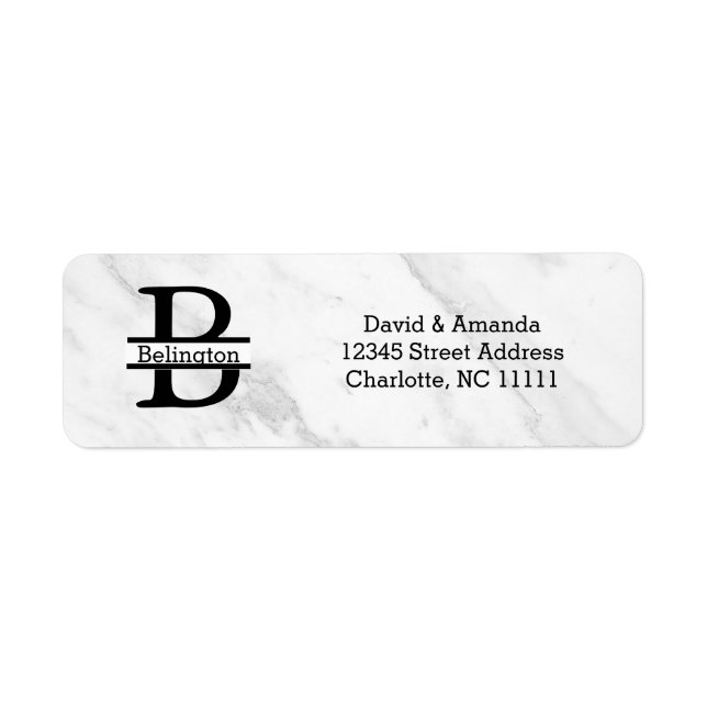 Étiquette Business Logo Custom Return Address Label (Devant)