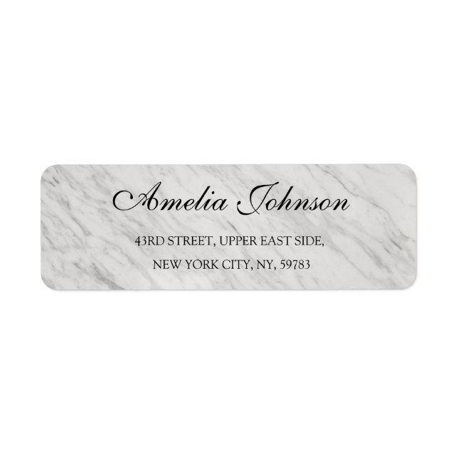 Étiquette Business Logo Custom Return Address Label (Devant)
