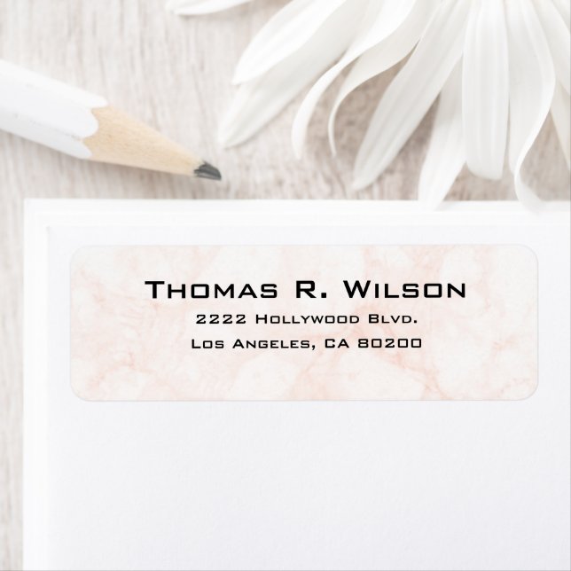 Étiquette Business Logo Custom Return Address Label (En situation)