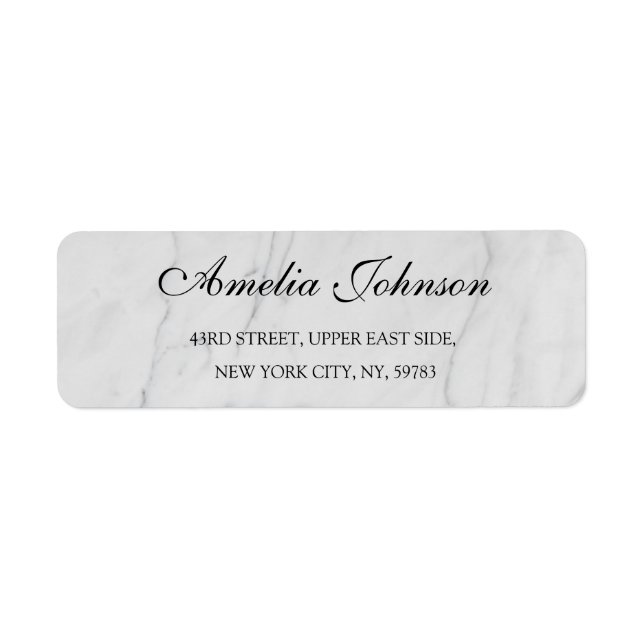Étiquette Business Logo Custom Return Address Label (Devant)