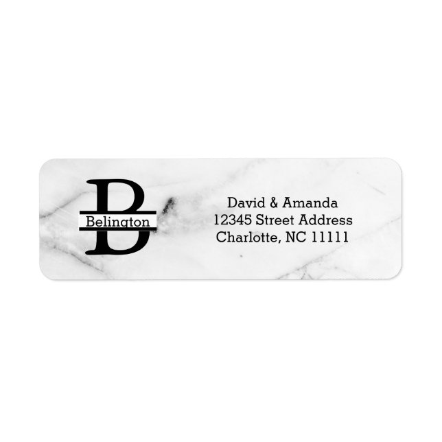 Étiquette Business Logo Custom Return Address Label (Devant)
