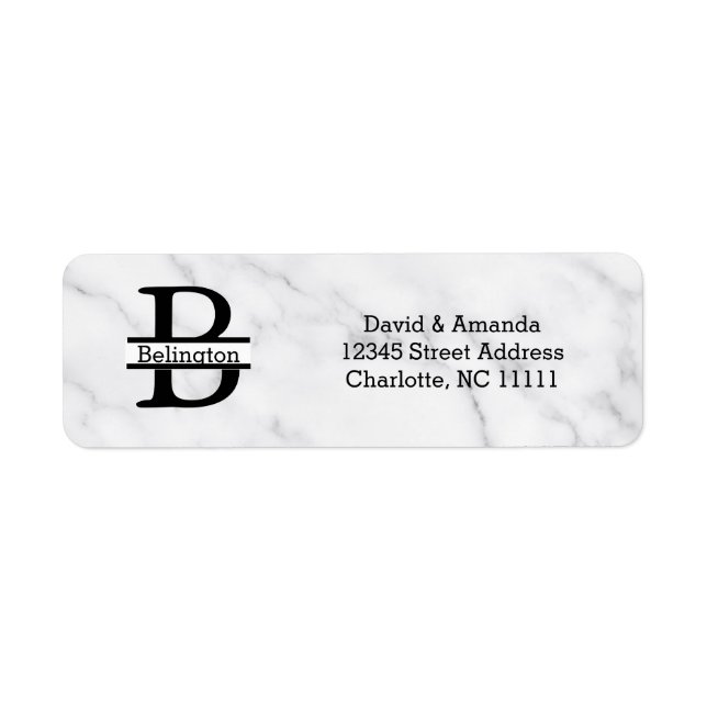 Étiquette Business Logo Custom Return Address Label (Devant)