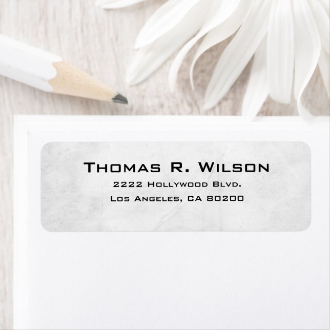 Étiquette Business Logo Custom Return Address Label (En situation)