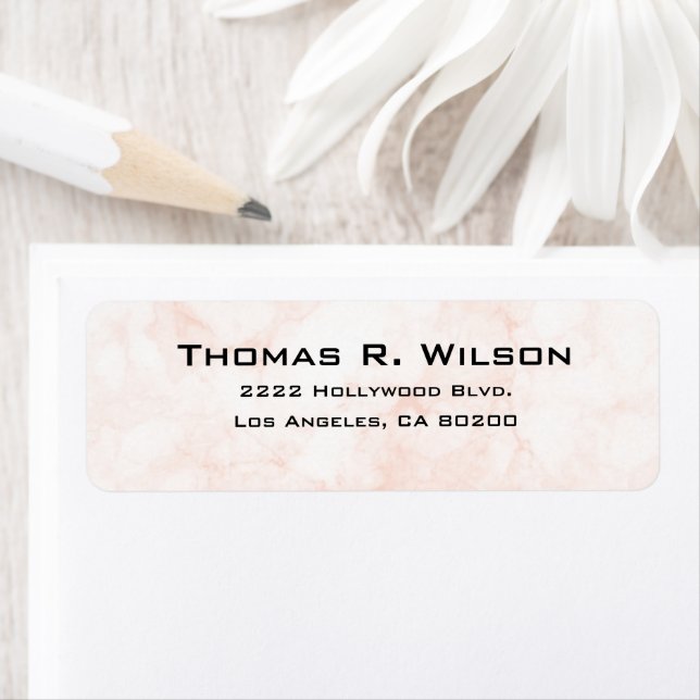 Étiquette Business Logo Custom Return Address Label (En situation)