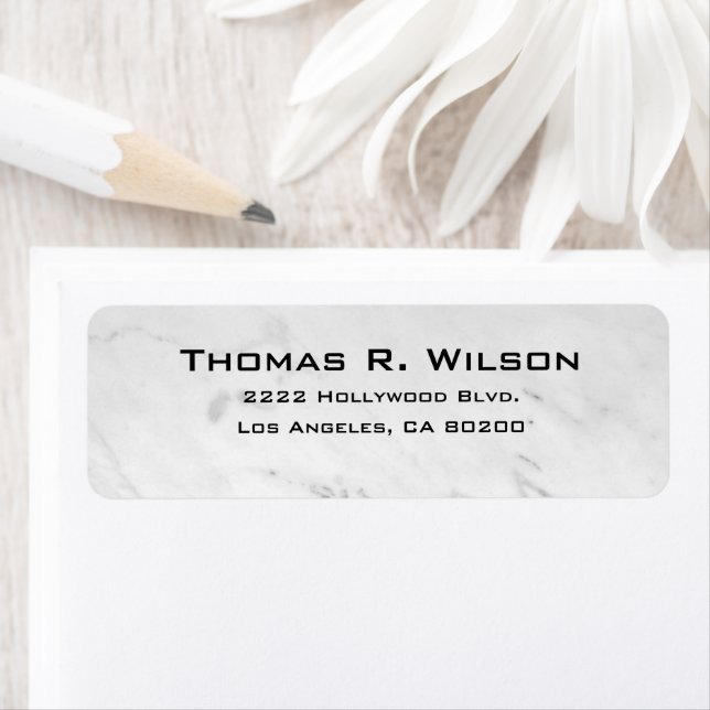 Étiquette Business Logo Custom Return Address Label (En situation)