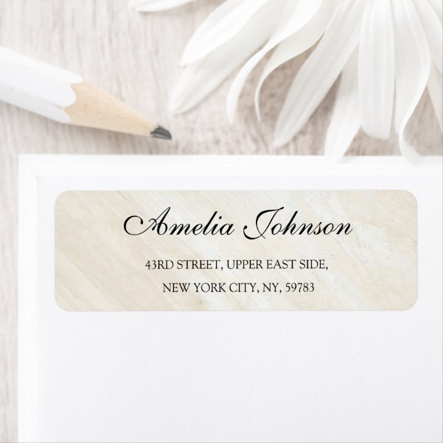 Étiquette Business Logo Custom Return Address Label (En situation)
