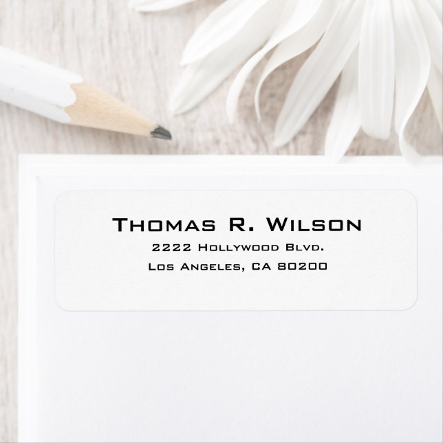 Étiquette Business Logo Custom Return Address Label (En situation)