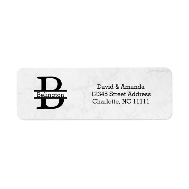 Étiquette Business Logo Custom Return Address Label (Devant)