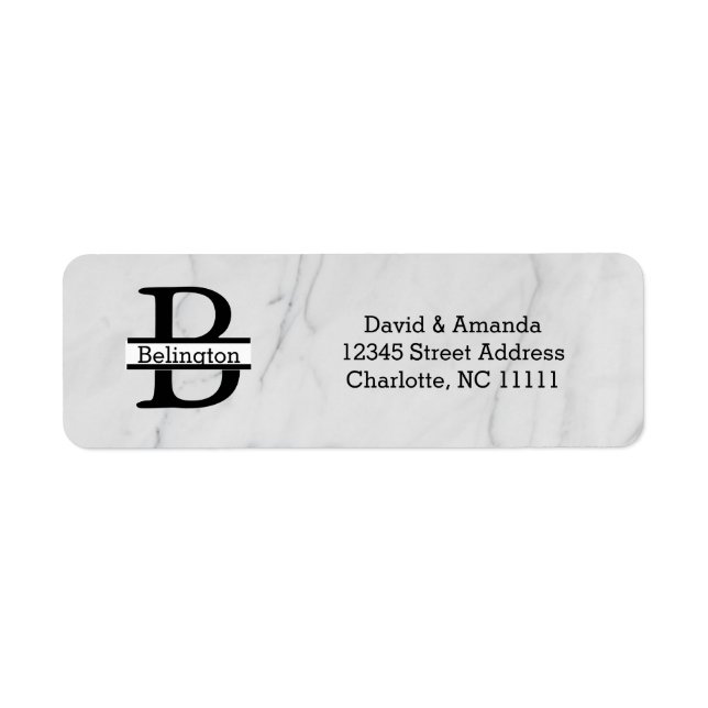 Étiquette Business Logo Custom Return Address Label (Devant)