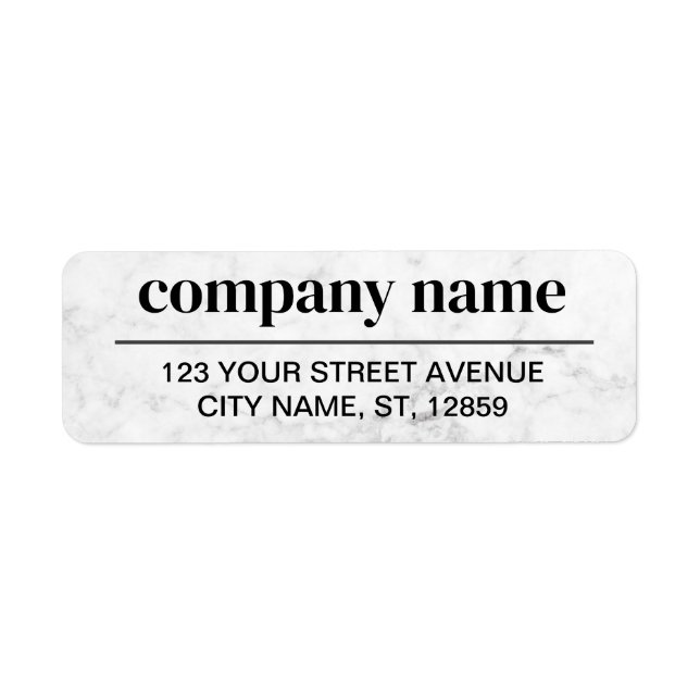 Étiquette Business Logo Custom Return Address Label (Devant)