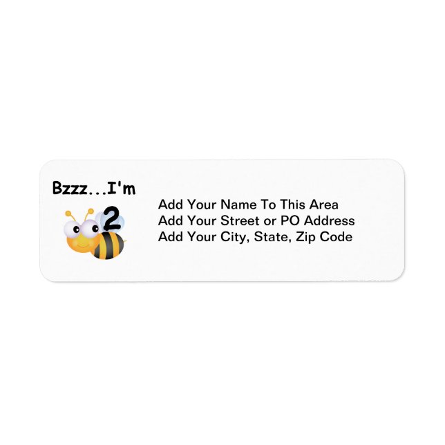 Étiquette Buzz Bumblebee 2e Anniversaire T-shirts et cadeaux (Devant)