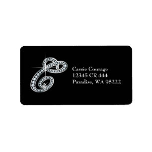 Étiquette C Script "Diamond Bling"