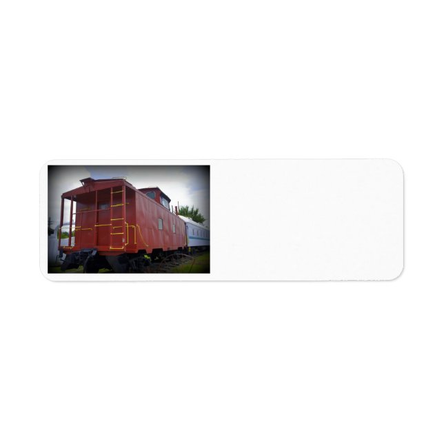 Étiquette Caboose rouge (Devant)