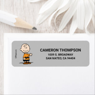 Étiquette cacahuètes   Charlie Brown