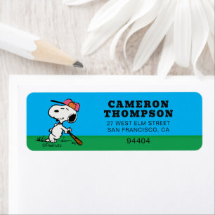 Étiquette cacahuètes   Snoopy at Bat