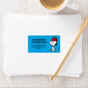 Étiquette cacahuètes   Snoopy Équilibrer Son Chien Disque