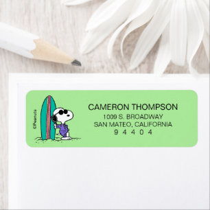 Étiquette cacahuètes   Snoopy Ocean High Tide