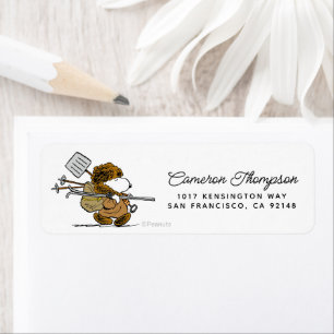 Étiquette cacahuètes   Snoopy Snow Warrior