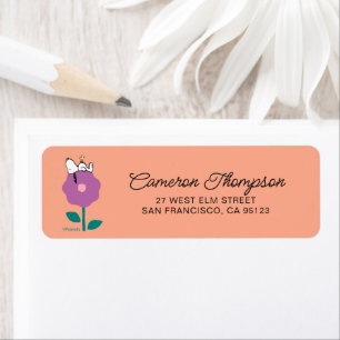 Étiquette cacahuètes   Snoopy & Woodstock Flower Whististle